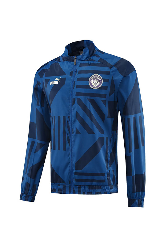 AAA Quality Manchester City 23/24 Wind Coat - Dark Blue